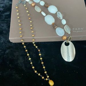 Beautiful Silpada Bronze Fresh Water Pearl Necklac